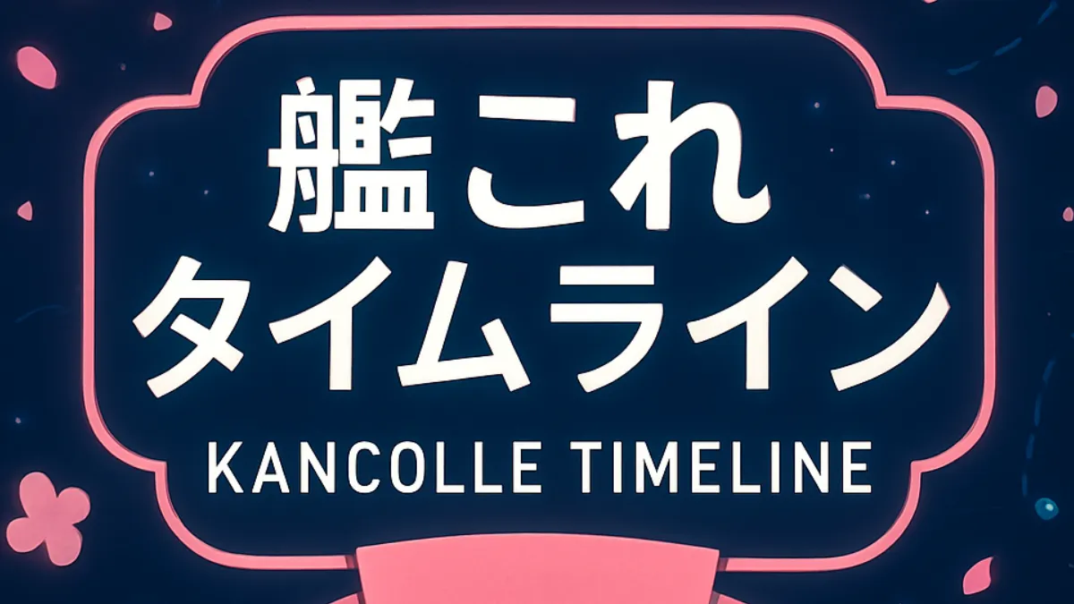 艦これの歴史 - 艦これタイムライン